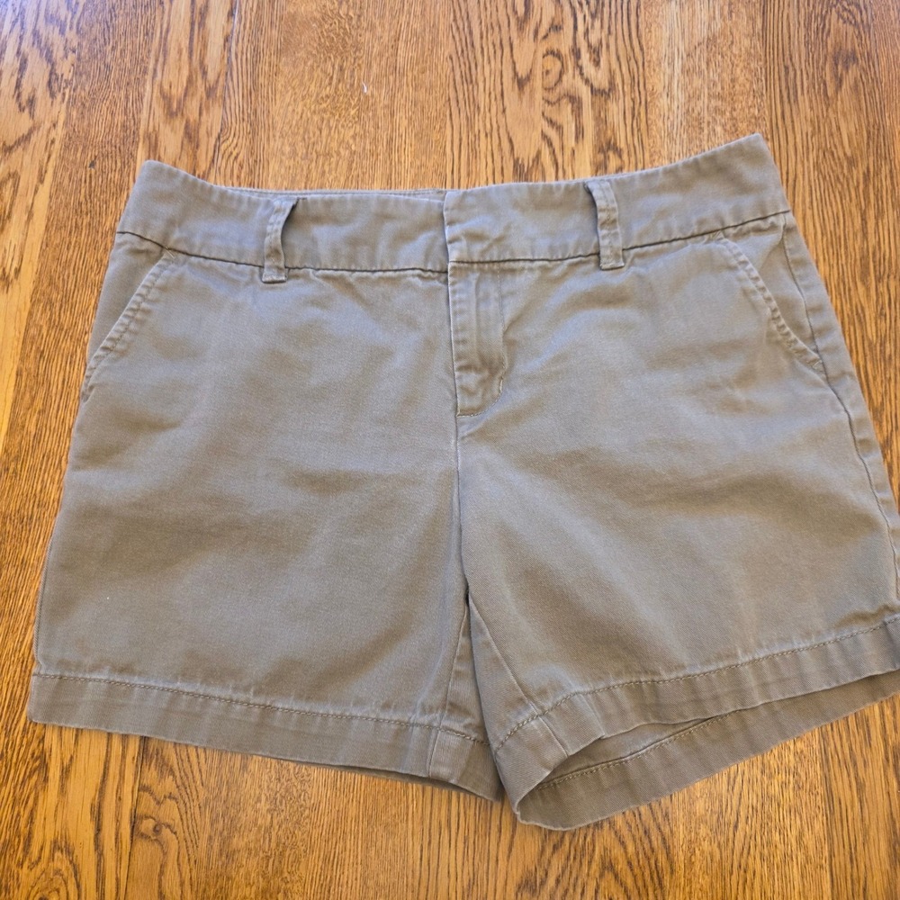 Classic GH Bass Brown Khaki Shorts Women's Casual Summer Capsule Size 8 Gorp
